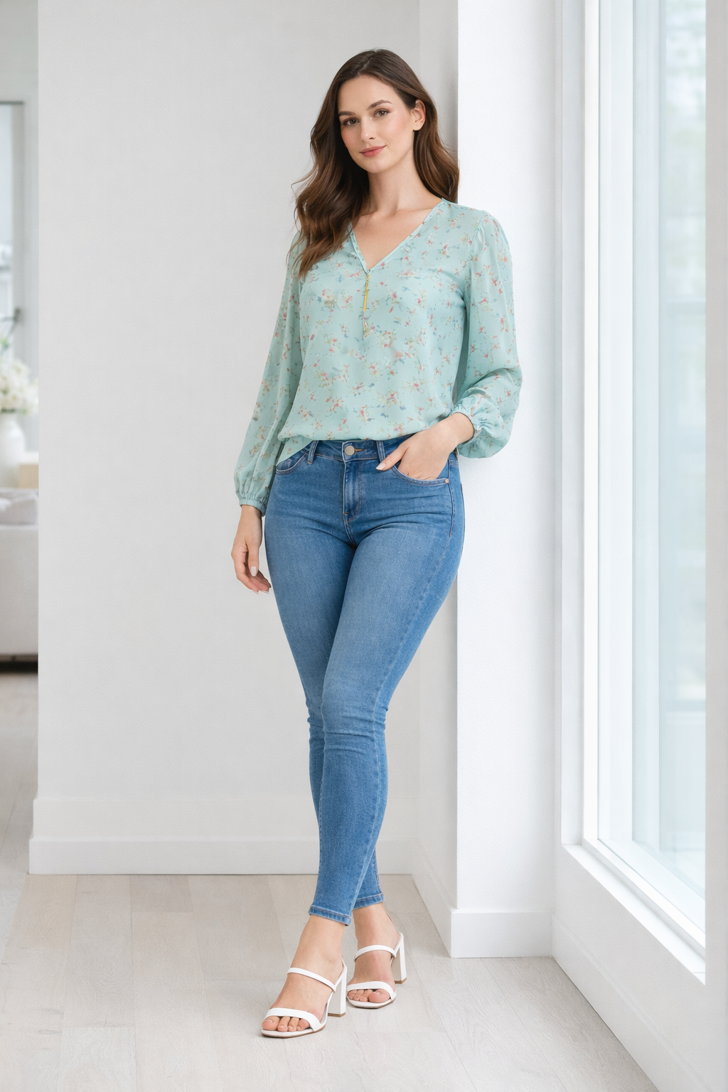 mint-green-floral-v-neck-chiffon-casual-top-1.png