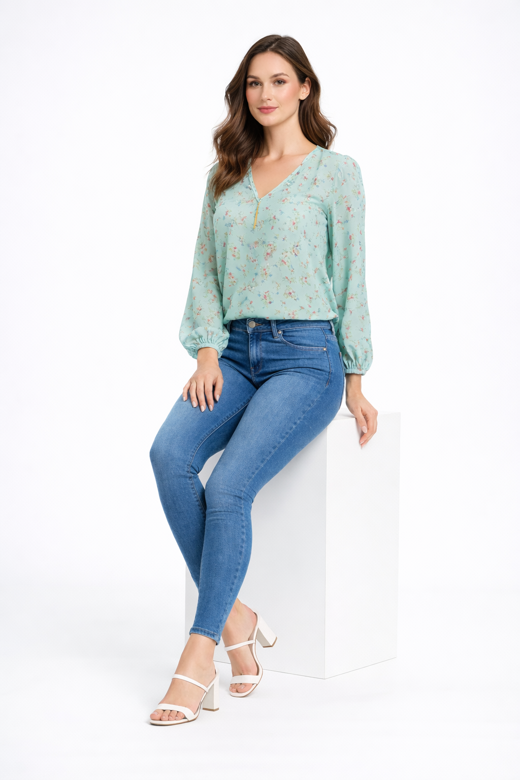 mint-green-floral-v-neck-chiffon-casual-top-2.png