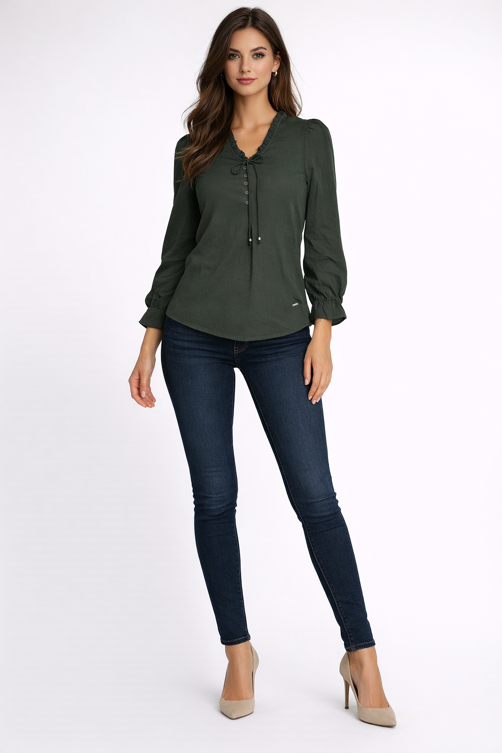 olive-green-stretch-cotton-ruffle-neck-top-1.png