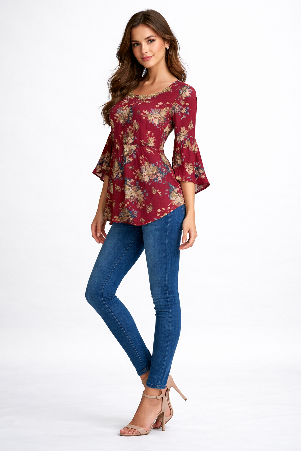womens-burgundy-floral-bell-sleeve-casual-top-3.png