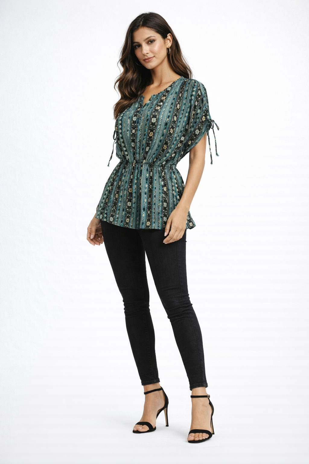 womens-ethnic-stripe-rayon-casual-top-green-3.png