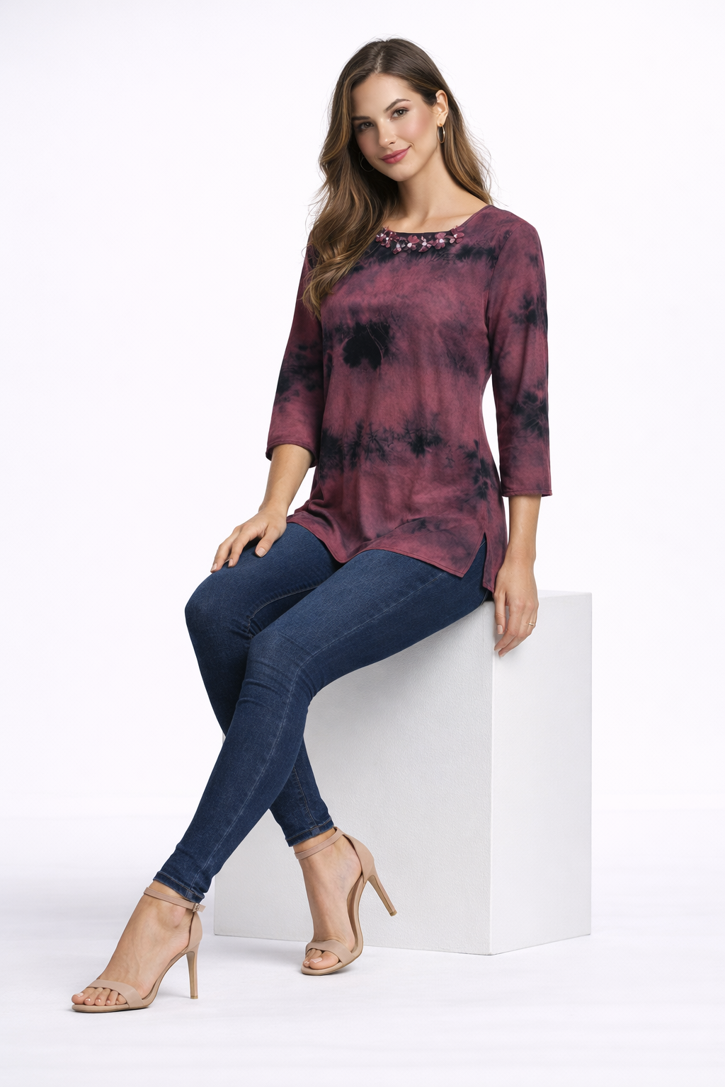 womens-maroon-tie-dye-embellished-chiffon-casual-top-2.png