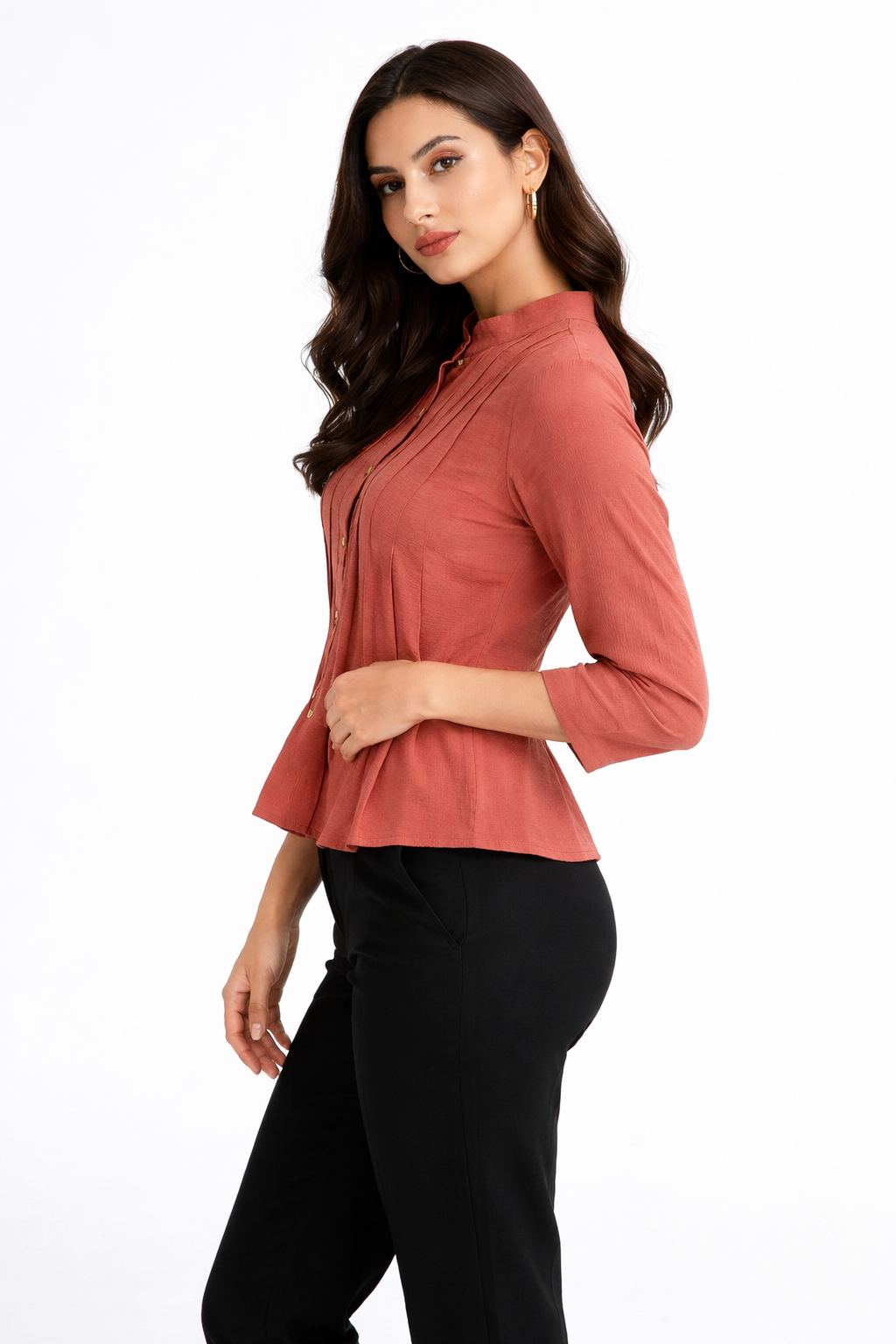womens-rust-button-down-stretchable-cotton-casual-top-3.png