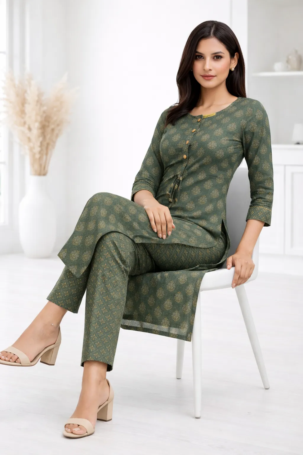 forest-green-printed-rayon-kurti-with-pant-set-2.webp