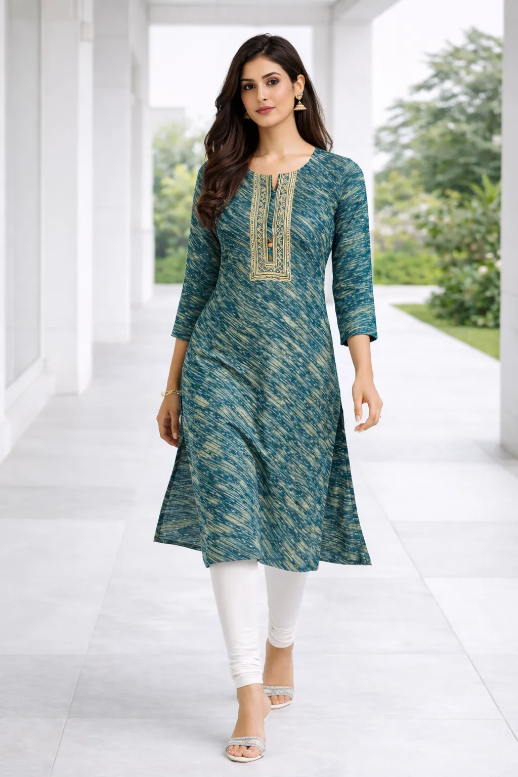 teal-abstract-printed-rayon-straight-kurti-1.webp