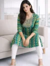 teal-chevron-printed-cotton-straight-kurti-2.webp