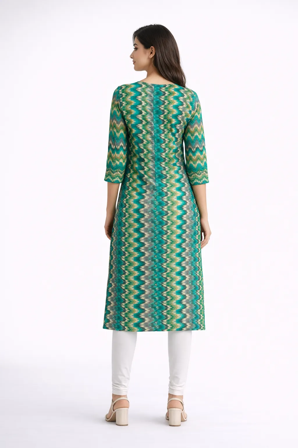 teal-chevron-printed-cotton-straight-kurti-4.webp