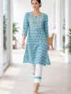 Women’s Rayon Printed Kurti with Pant Set