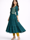 womens-teal-printed-tiered-kurti-with-mustard-pant-set-3.png