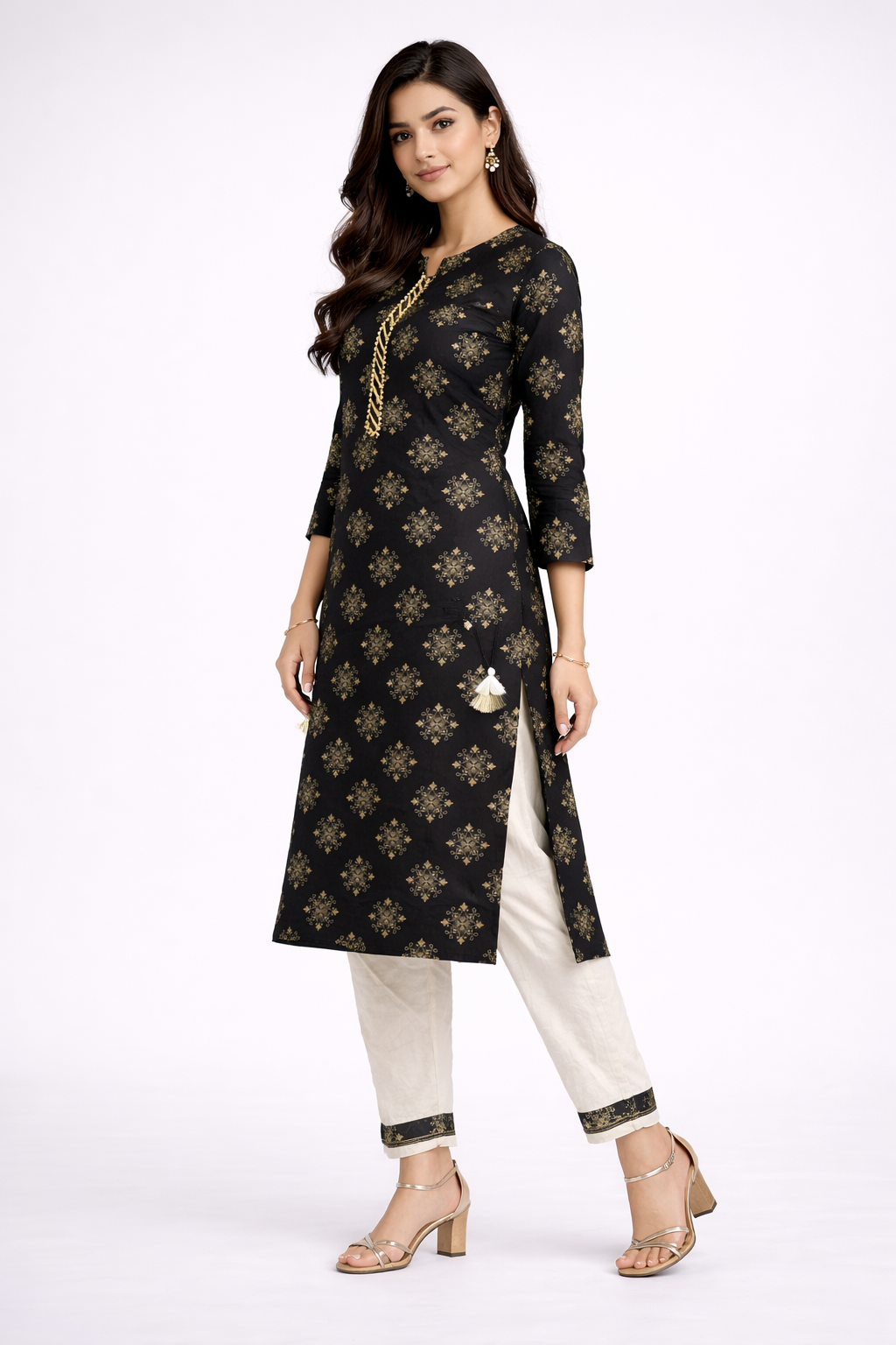black-gold-printed-cotton-kurti-with-pant-black-2.png
