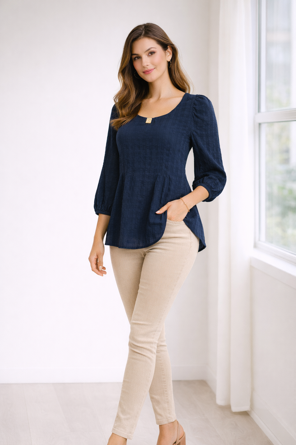 elegant-solid-georgette-casual-top-blue-1.png