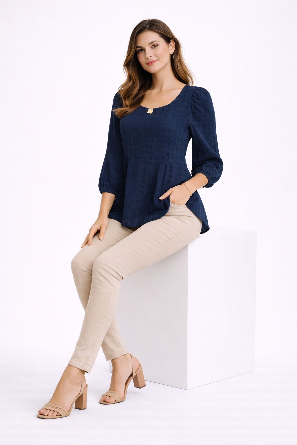elegant-solid-georgette-casual-top-blue-4.png