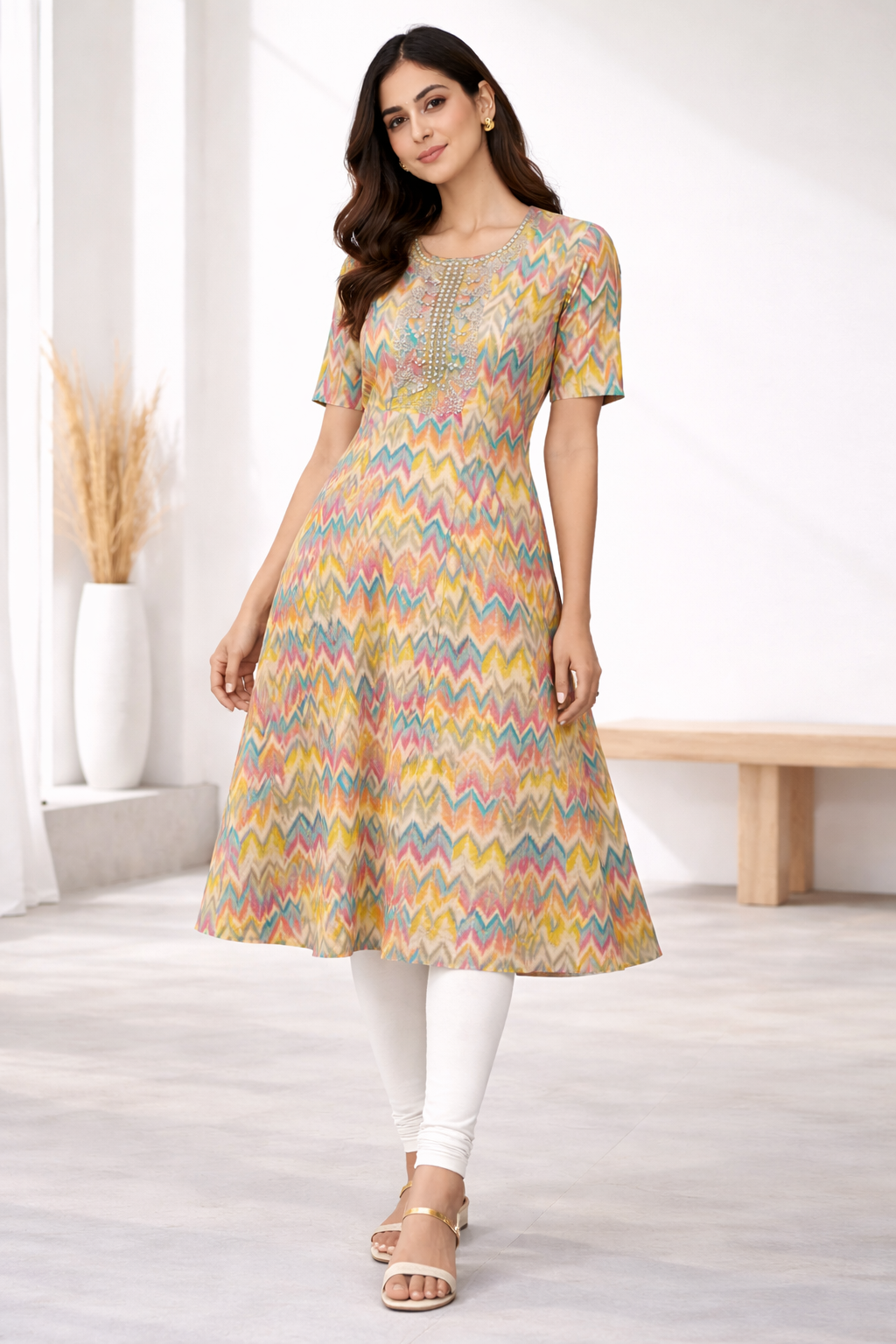 multicolor-chevron-printed-silk-a-line-kurti-multicolor-1.png