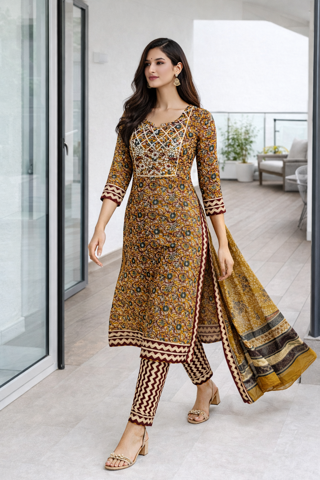 mustard-floral-printed-cotton-kurti-pant-set-with-dupatta-mustard-1.png