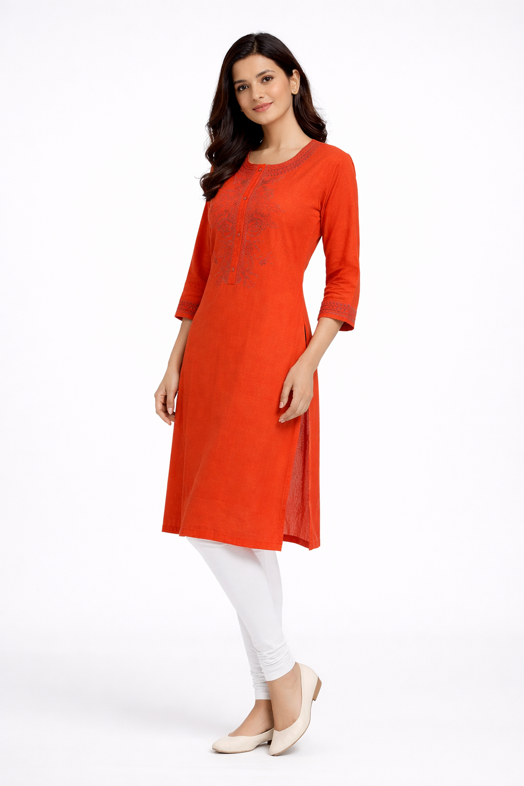 orange-embroidered-rayon-straight-kurti-orange-2.png