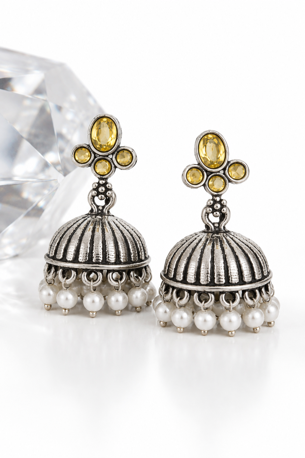 oxidised-silver-jhumka-earrings-with-yellow-stone-1.png