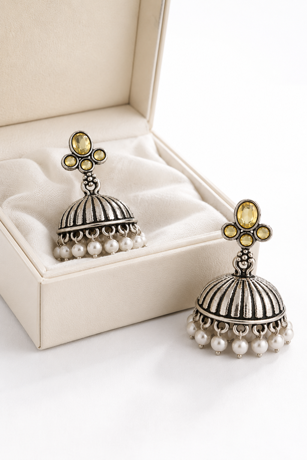 oxidised-silver-jhumka-earrings-with-yellow-stone-3.png
