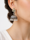 oxidised-silver-jhumka-earrings-with-yellow-stone-4.png