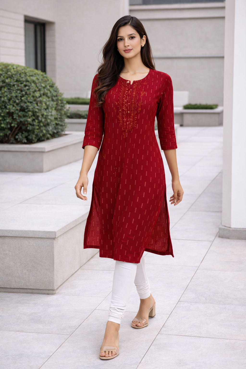 red-embroidered-rayon-straight-kurti-deep-red-1.png