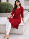 red-embroidered-rayon-straight-kurti-deep-red-4.png