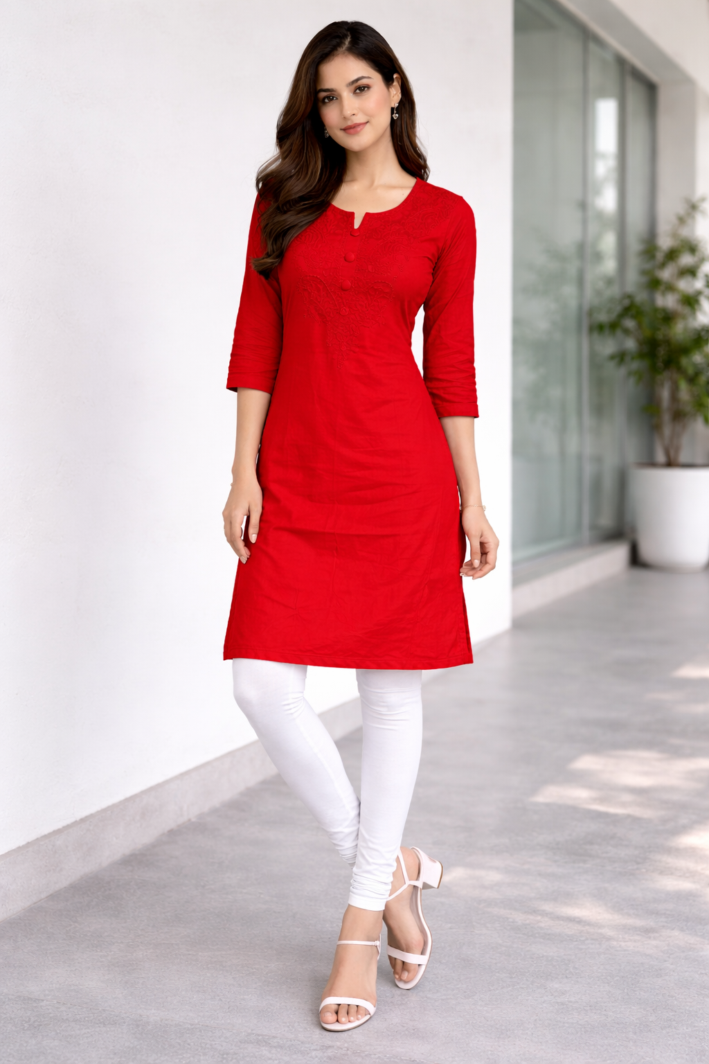 red-embroidered-rayon-straight-kurti-red-1.png