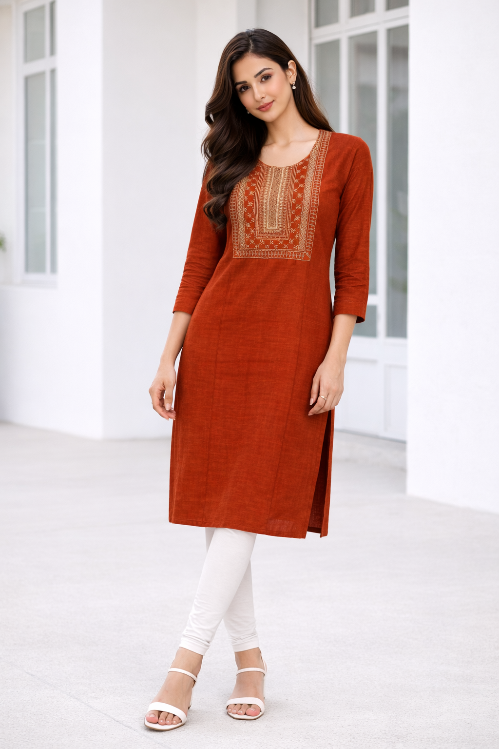 rust-embroidered-straight-cotton-kurti-rust-1.png