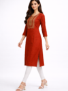 rust-embroidered-straight-cotton-kurti-rust-2.png
