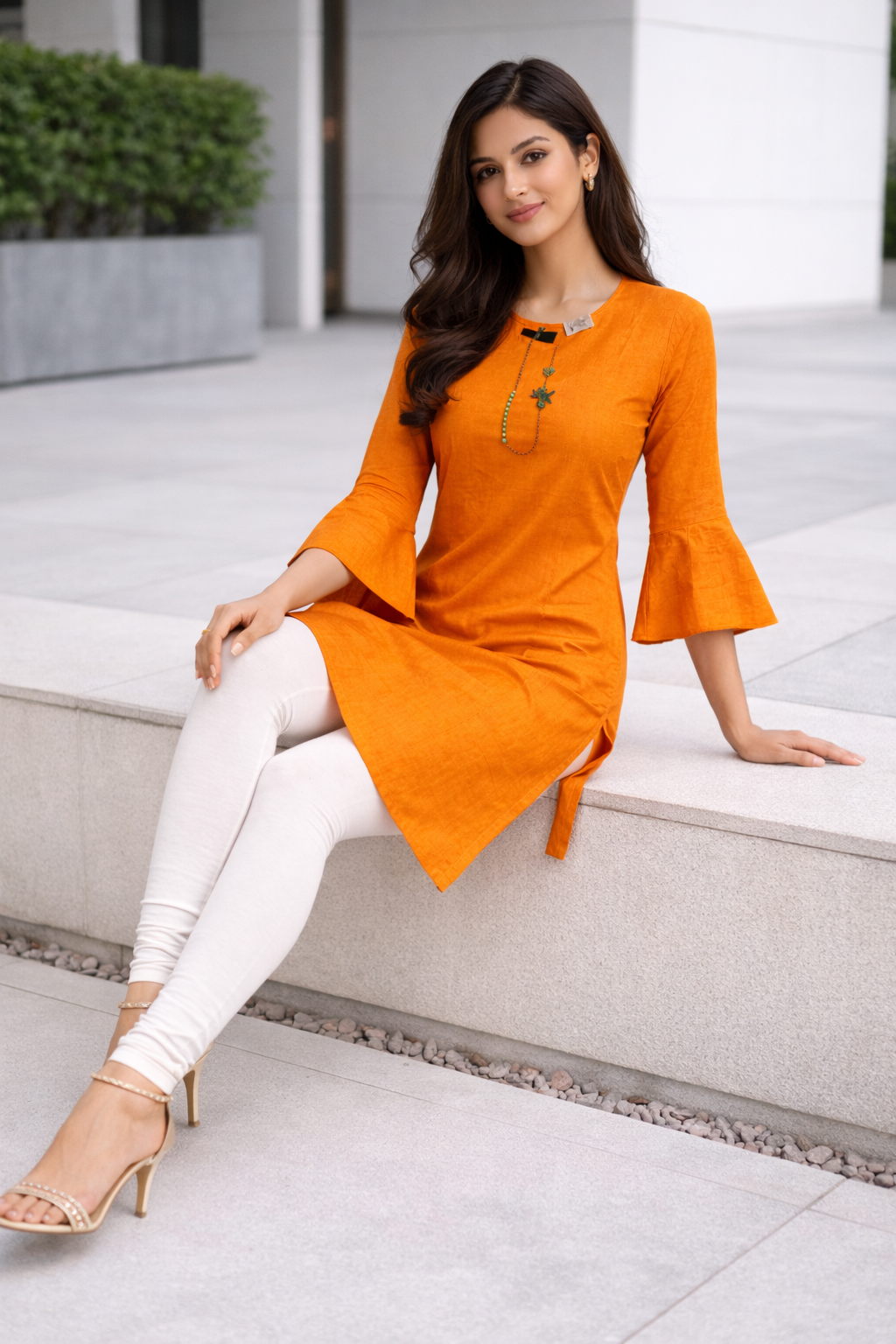 stylish-orange-bell-sleeve-cotton-kurti-4.png