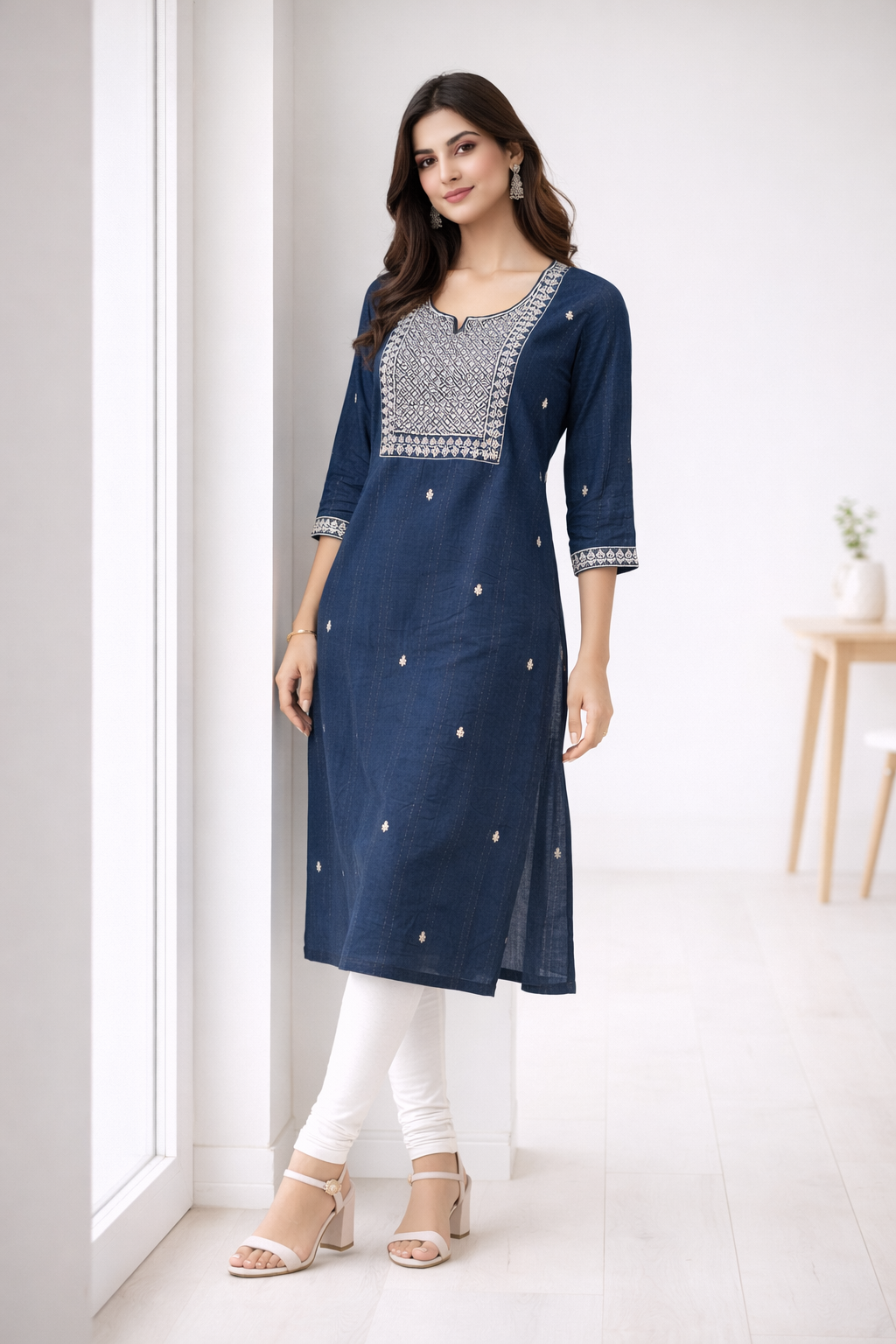 womens-blue-embroidered-cotton-kurti-blue-front-1.png