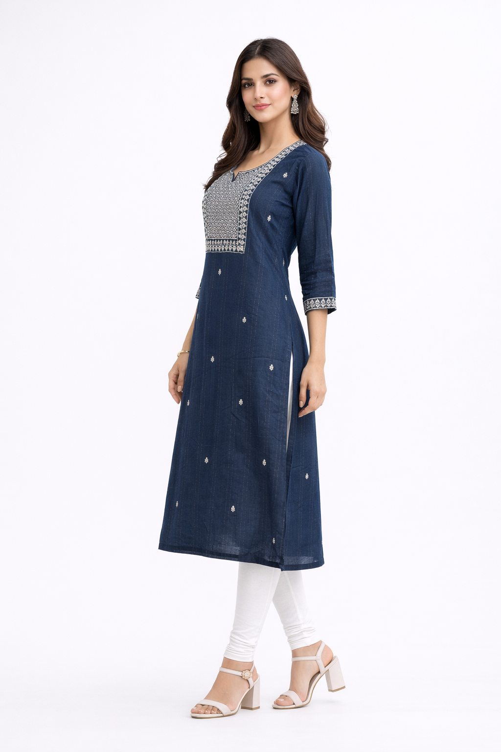 womens-blue-embroidered-cotton-kurti-blue-front-2.png