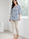 womens-blue-floral-print-keyhole-neck-top-1.png