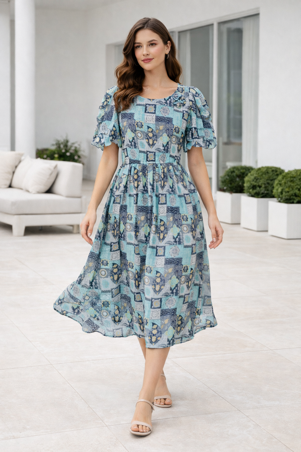 womens-blue-printed-flutter-sleeve-chiffon-midi-dress-blue-1.png