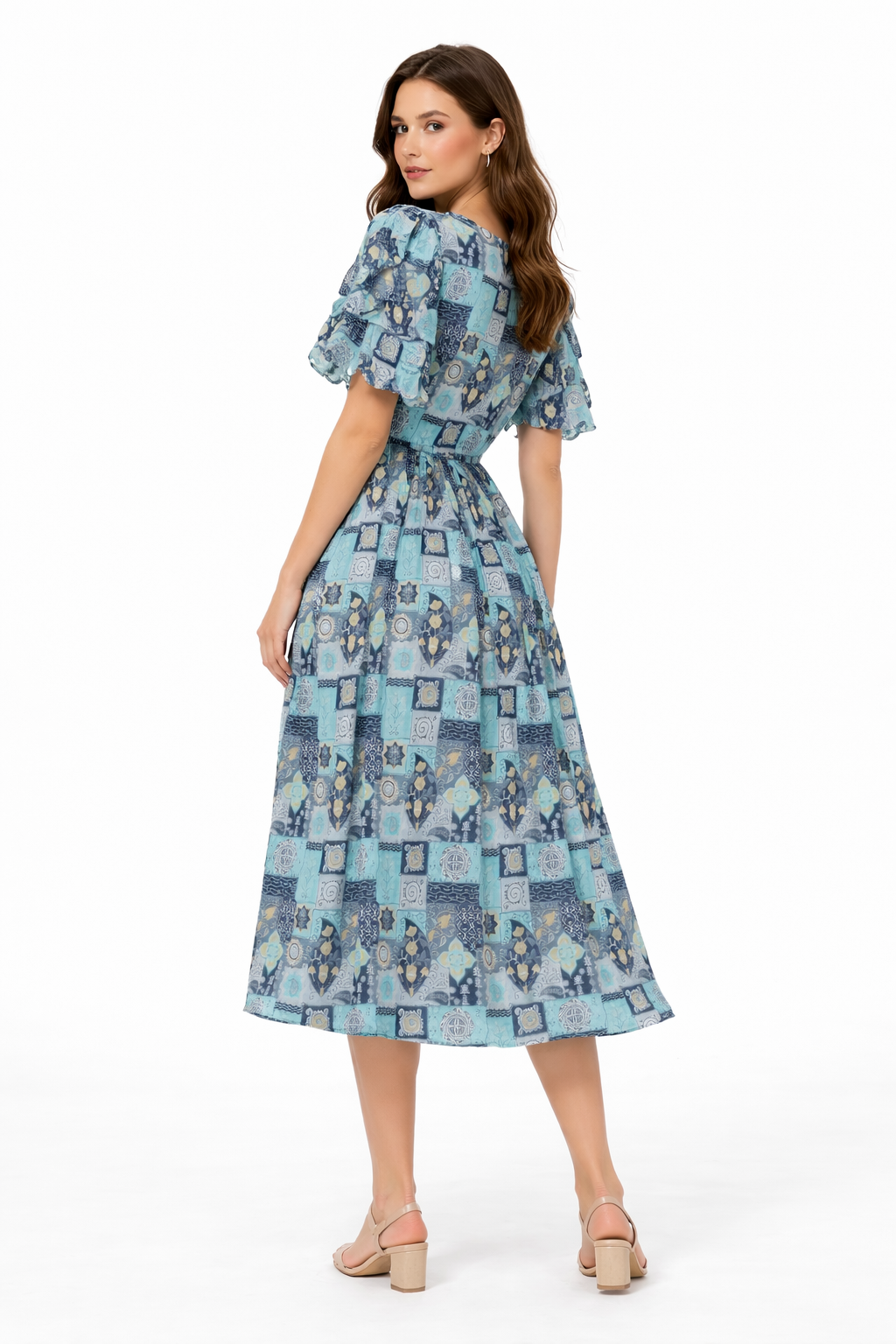 womens-blue-printed-flutter-sleeve-chiffon-midi-dress-blue-3.png