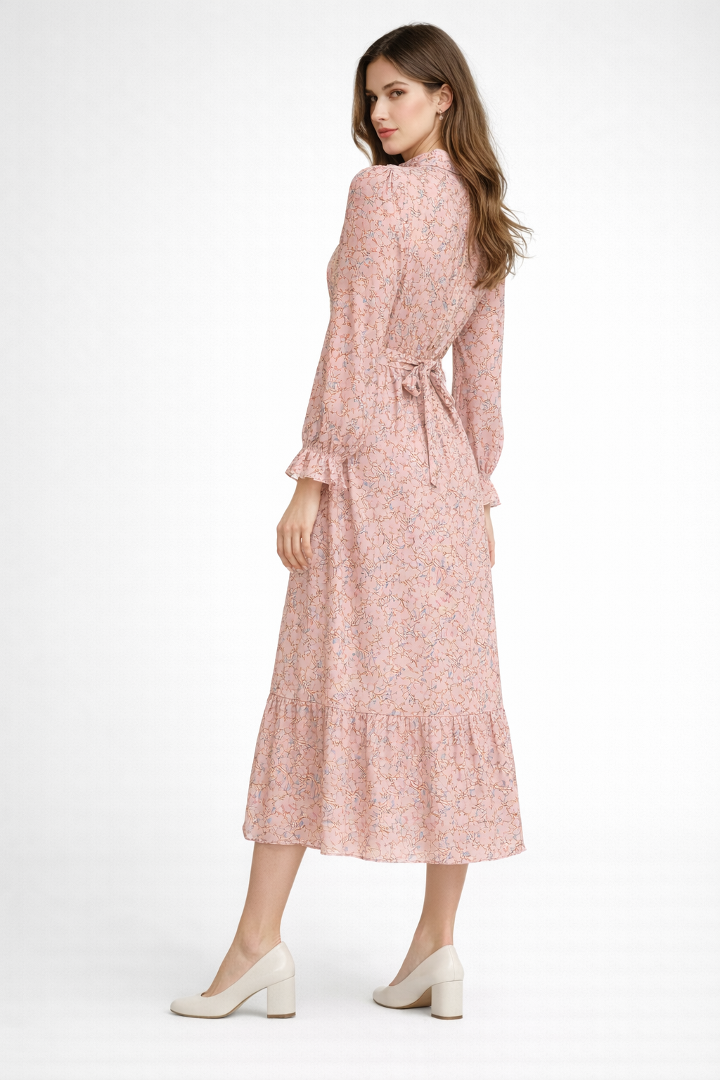 womens-blush-pink-floral-tie-neck-midi-dress-3.png
