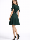womens-dark-green-belted-a-line-short-dress-3.png
