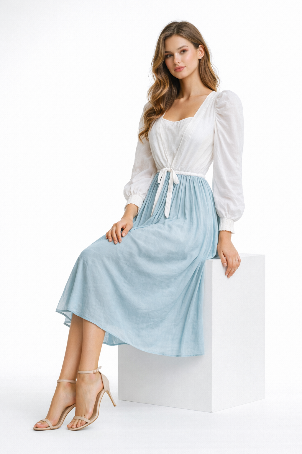 womens-dual-tone-pleated-maxi-dress-blue-4.png