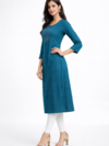 womens-embroidered-cotton-straight-kurti-blue-2.png