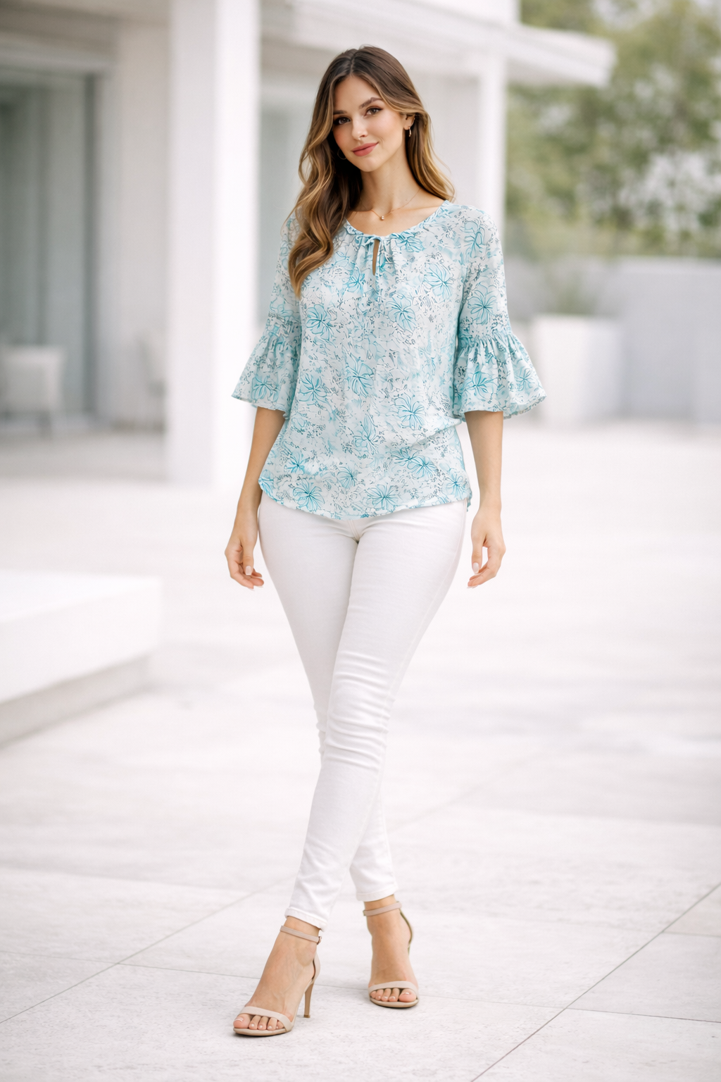 womens-light-blue-floral-chiffon-flared-sleeve-top-1.png