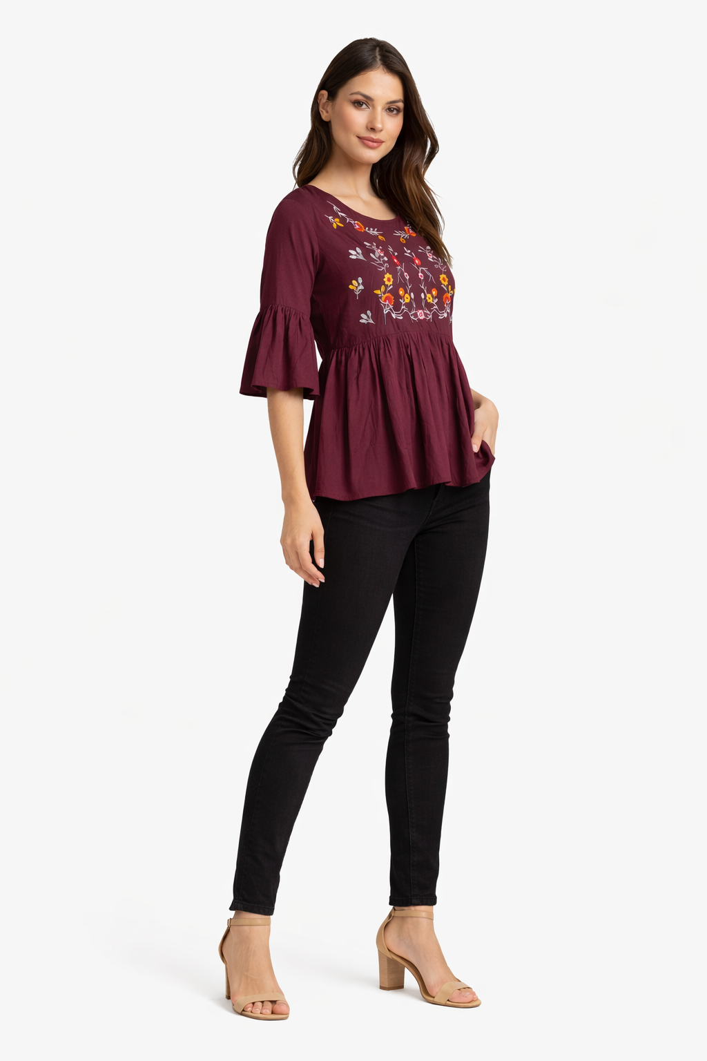 womens-maroon-embroidered-peplum-rayon-top-2.png