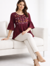womens-maroon-embroidered-peplum-rayon-top-4.png