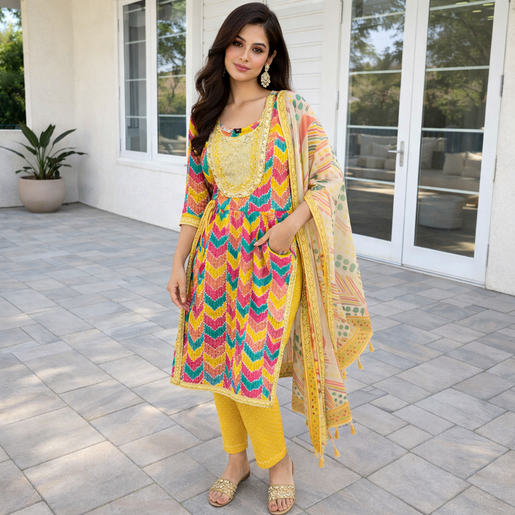 womens-multicolor-printed-cotton-kurti-pant-with-dupatta-set-multicolor-front-1.png