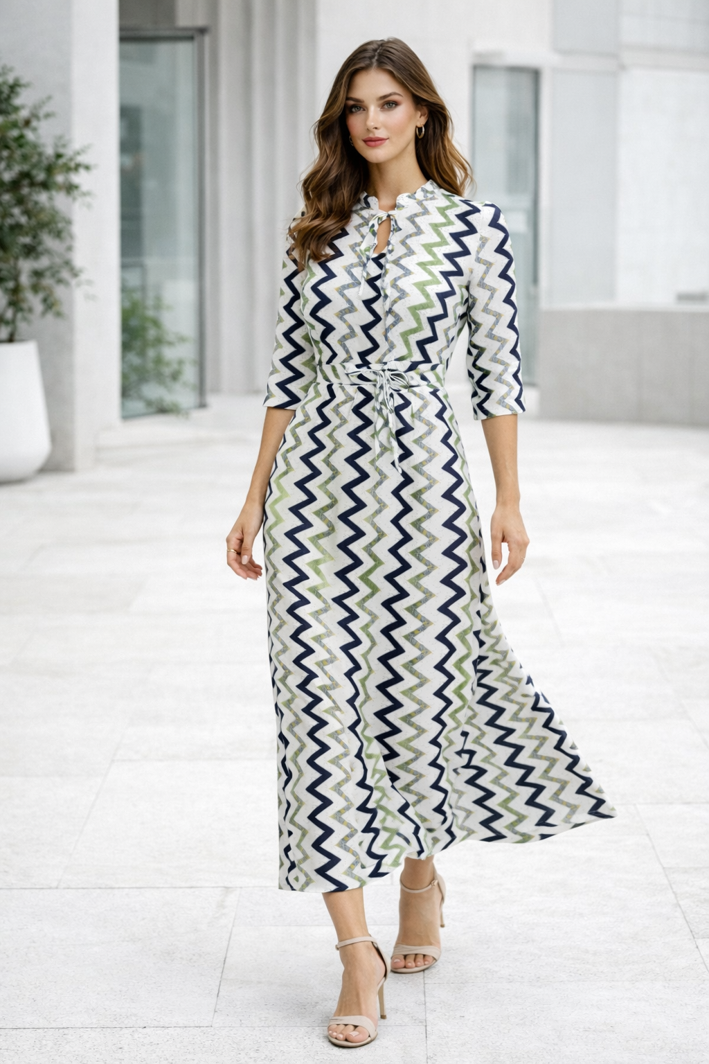 womens-multicolor-zigzag-print-chiffon-maxi-dress-green-1.png