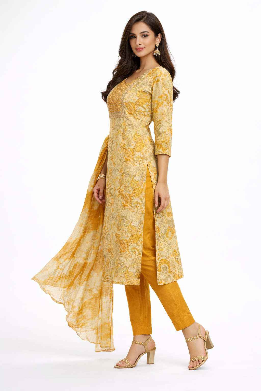 womens-mustard-printed-cotton-kurti-set-with-pant-dupatta-mustard-2.png