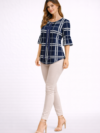 womens-navy-blue-checked-bell-sleeve-top-blue-2.png