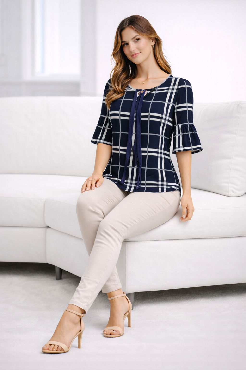womens-navy-blue-checked-bell-sleeve-top-blue-4.png