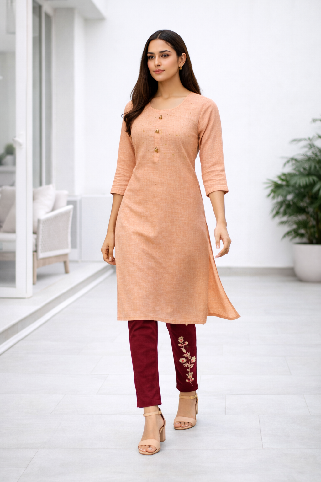 womens-rayon-straight-kurti-with-embroidered-pant-set-peach-1.png