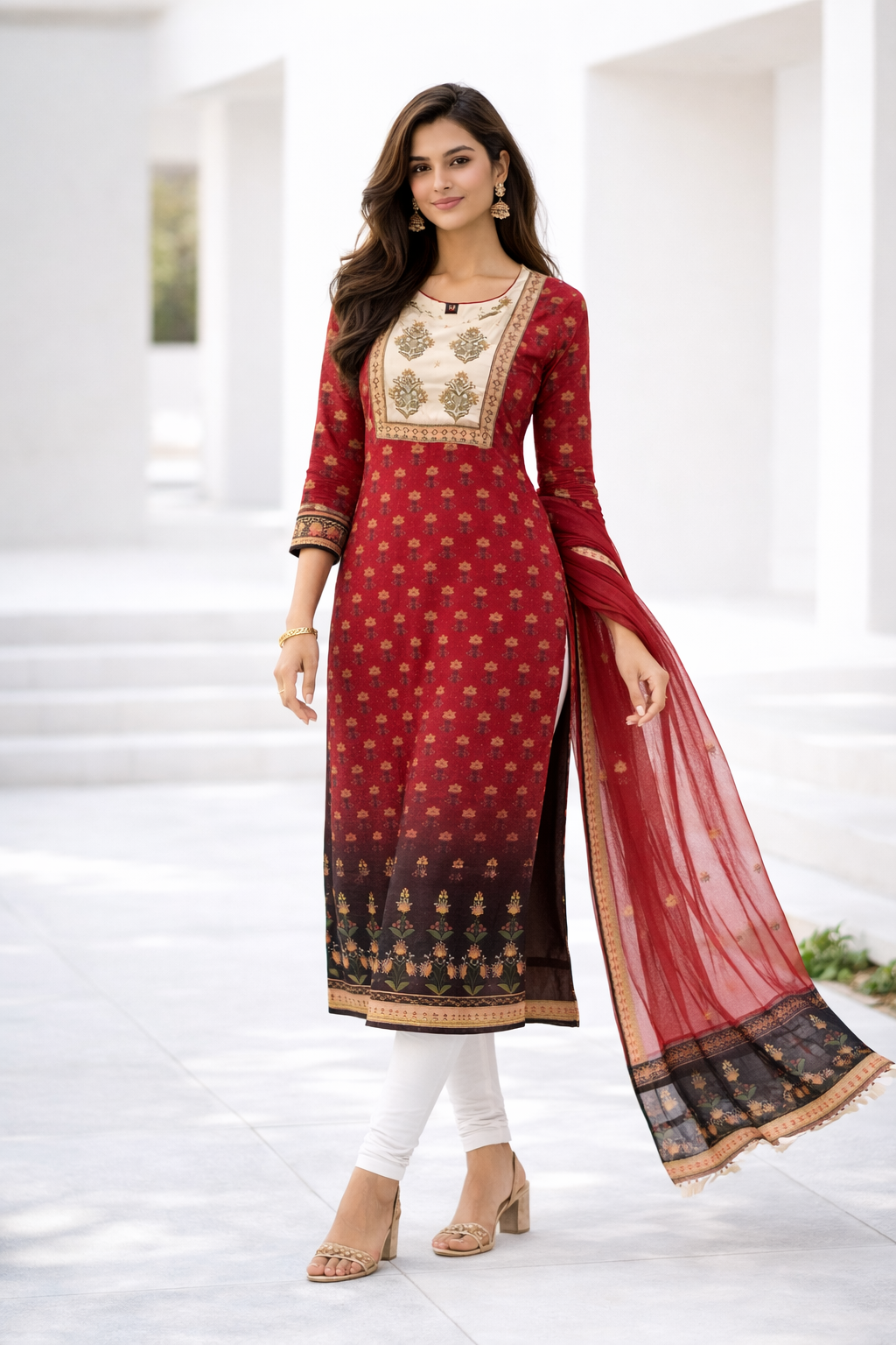 womens-red-printed-rayon-kurti-with-dupatta-red-1.png
