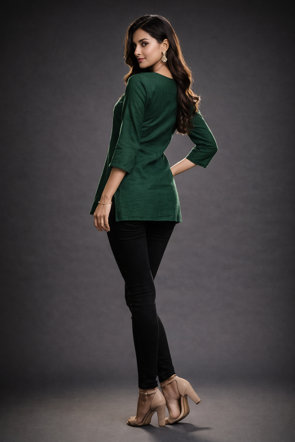 womens-solid-embroidered-rayon-tunic-top-green-3.png