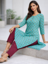 womens-teal-printed-cotton-kurti-with-pant-set-teal-front-4.png