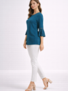 womens-teal-ribbed-georgette-bell-sleeve-top-2.png